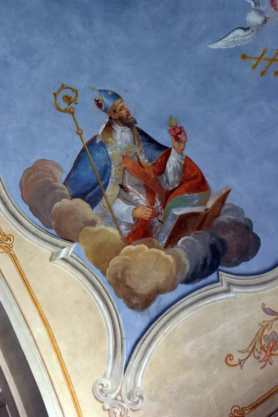 Santo, pintura al fresco — Foto de Stock