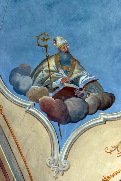 Άγιος, τοιχογραφία, ζωγραφική — Φωτογραφία Αρχείου