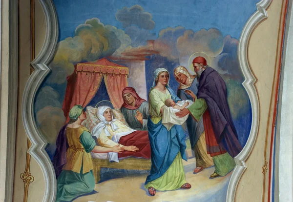 Geburt der Jungfrau Maria — Stockfoto