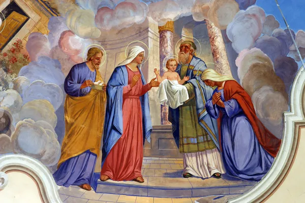 Presentation of Jesus at the Temple — Stock Photo, Image