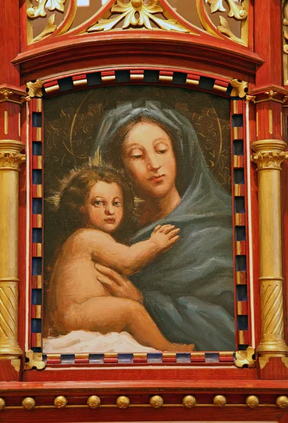Gesegnete Jungfrau Maria mit Jesuskind — Stockfoto