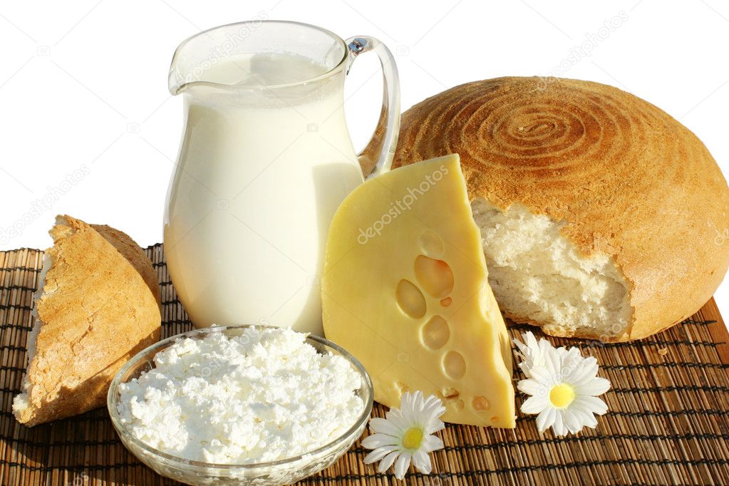 Dairy products and bread