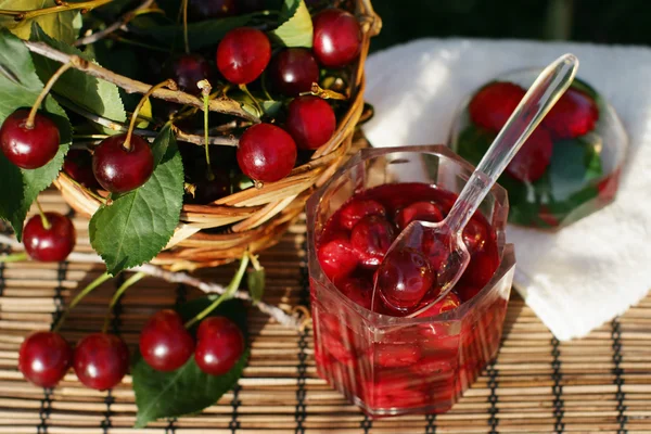 Cherry jam — Stock Photo, Image