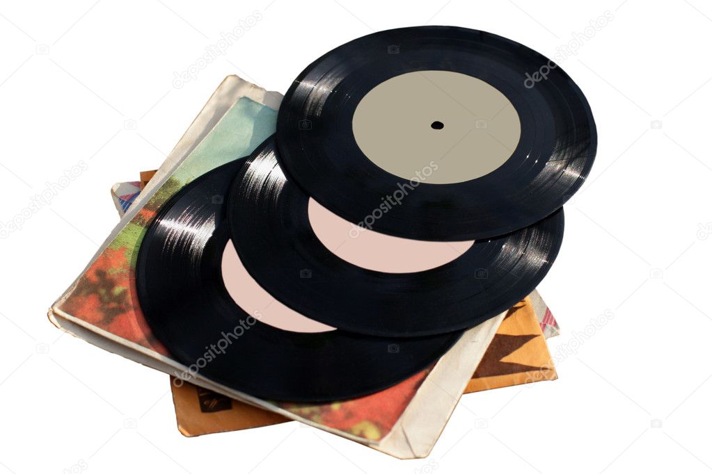 Old vinyl records
