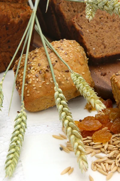 Verschillende broodproducten — Stockfoto