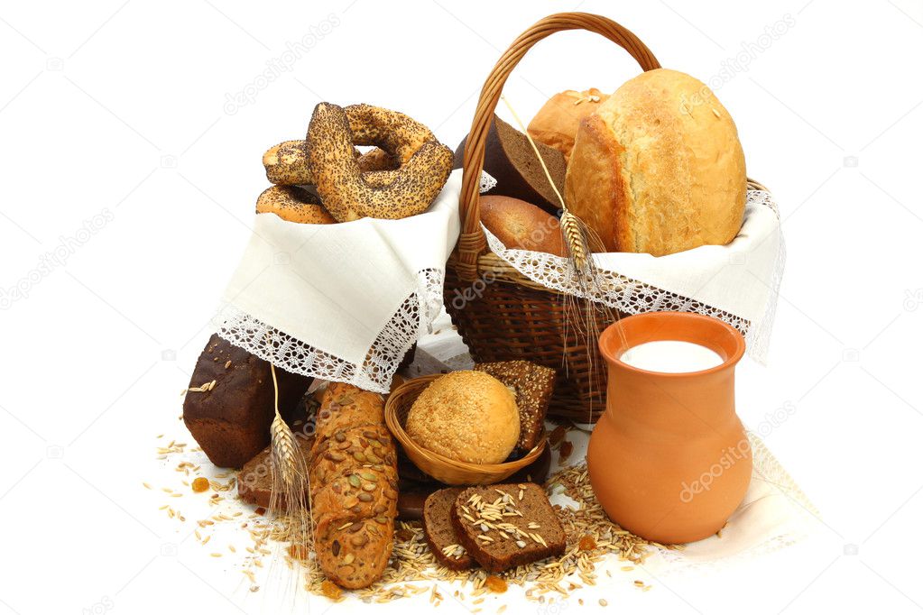 Bread products and milk