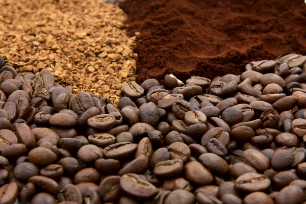 Three coffee types — Stock Photo, Image
