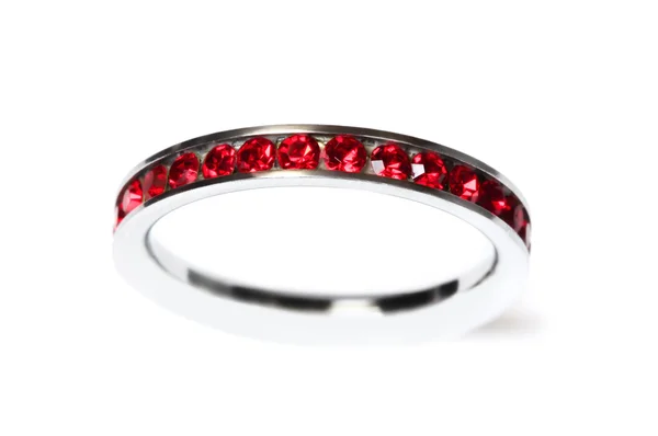 Рубиновое кольцо — стоковое фото