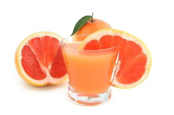 Grapefrukt och juice — Stockfoto