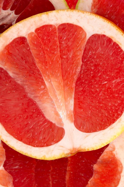 成熟的红葡萄柚 食品背景 — 图库照片