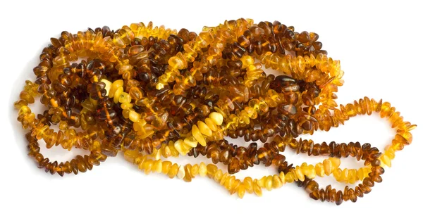 Amber bead necklaces — Stock Photo, Image