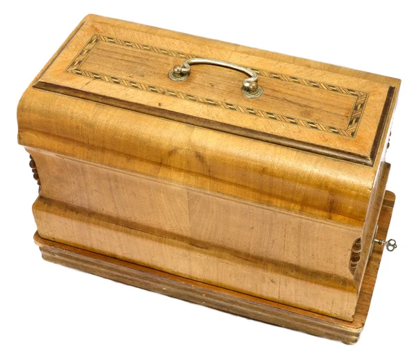 Античний дерев'яний ящик — стокове фото