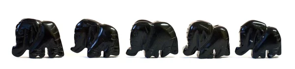 Black elephants — Stock Photo, Image