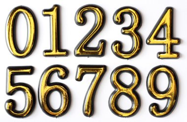 Numbers 0 to 9 clipart