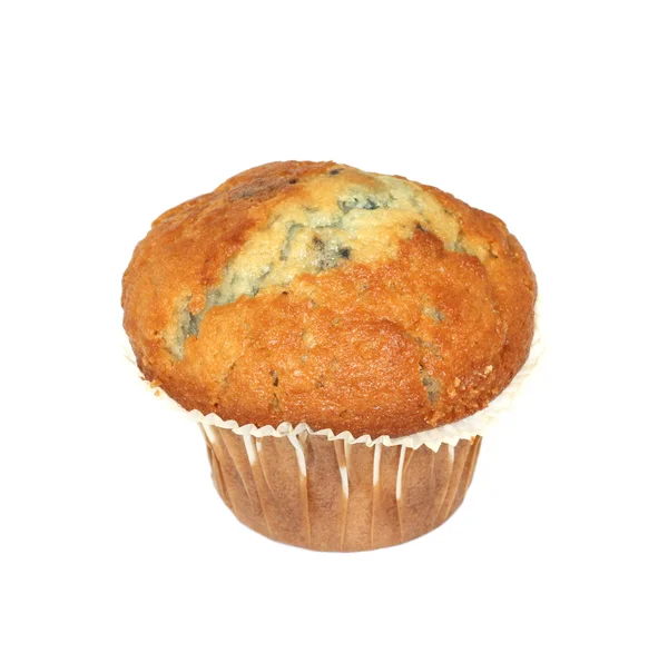 Engelsk Blueberry Muffin Isolerade Över Vit Bakgrund — Stockfoto