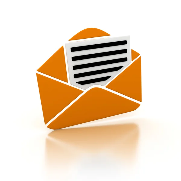Πορτοκαλί ηλεκτρονικού ταχυδρομείου — Φωτογραφία Αρχείου