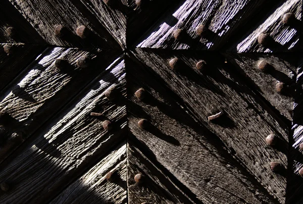 Ősi fa ajtók — Stock Fotó