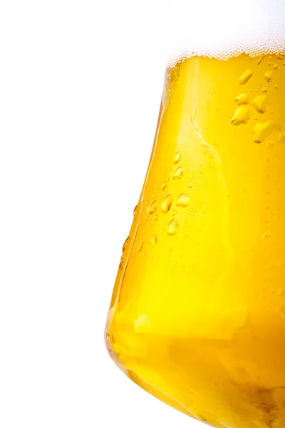 Beer, completely isolated on white background. — Stock Photo, Image