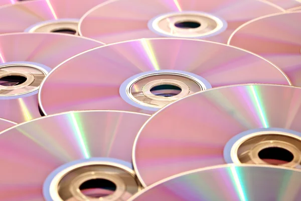 Stack of CDs, professionaly cleaned and retouched — Stock Photo, Image