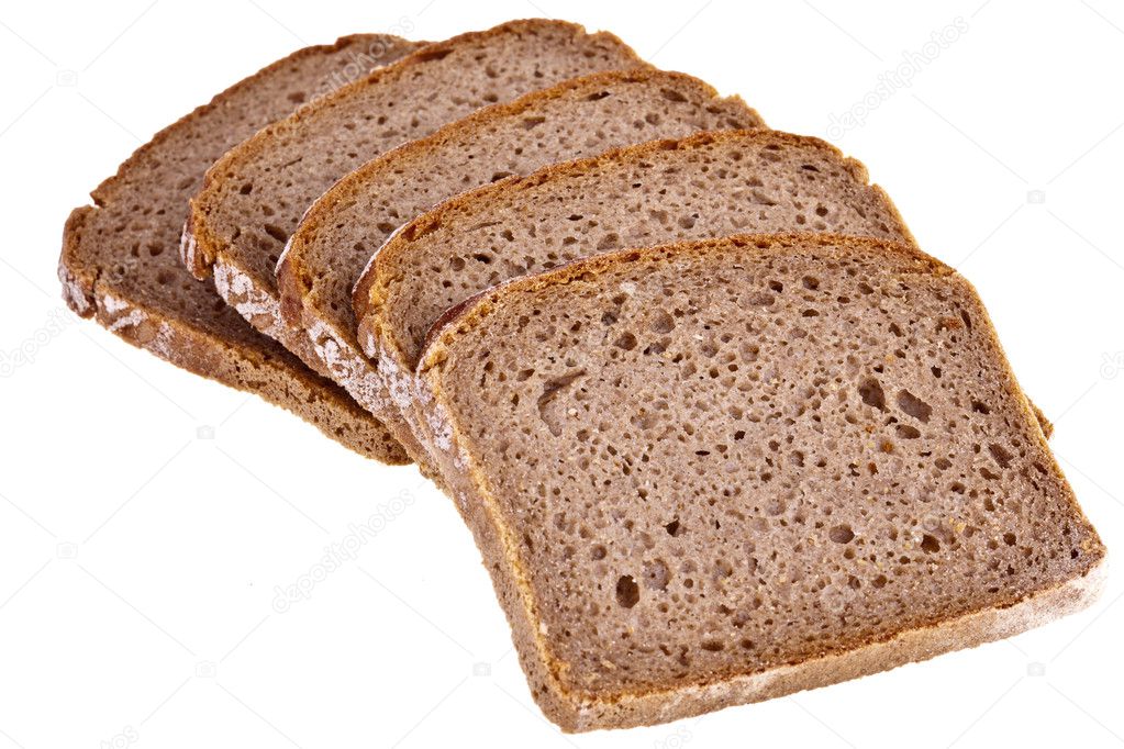 Wholemeal bread - isolated