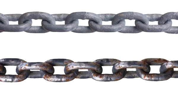 背景に対して隔離される金属の鎖 — ストック写真