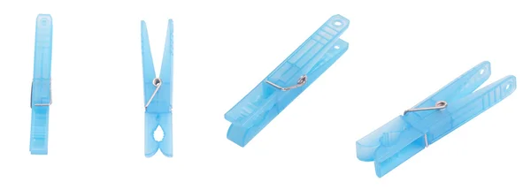 Serie modré clothespin — Stock fotografie