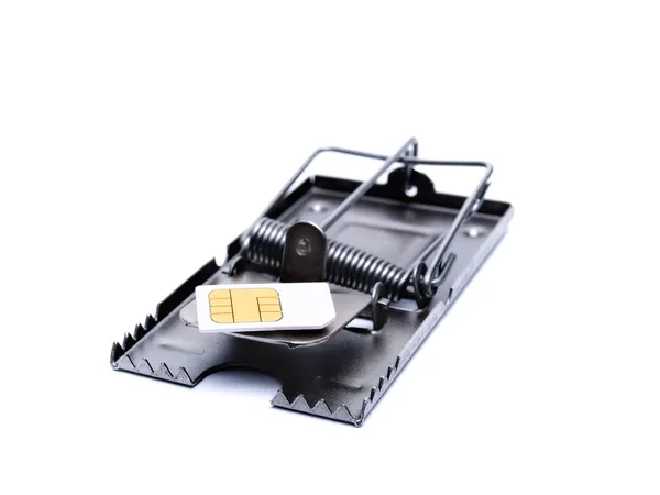Armadilha de cartão SIM — Fotografia de Stock