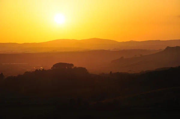 Sunset in chiantishire — Stock Photo, Image