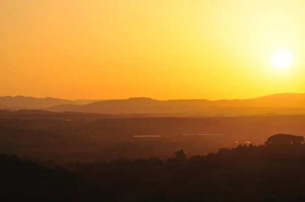 Sonnenuntergang in Chiantishire — Stockfoto