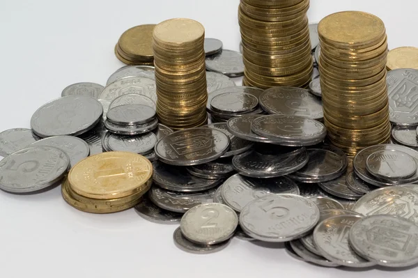 Ukrainian small coins — Stock Photo, Image