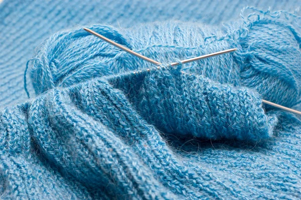 Ручное вязание — стоковое фото