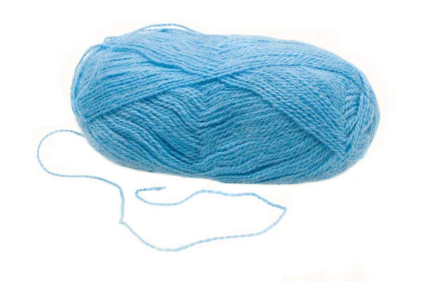 Blue wool hank — Stock Photo, Image