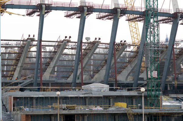 Reconstrucción del Estadio Olímpico de Kiev — Foto de Stock