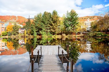 Sonbahar sezonu mont tremblant quebec, Kanada