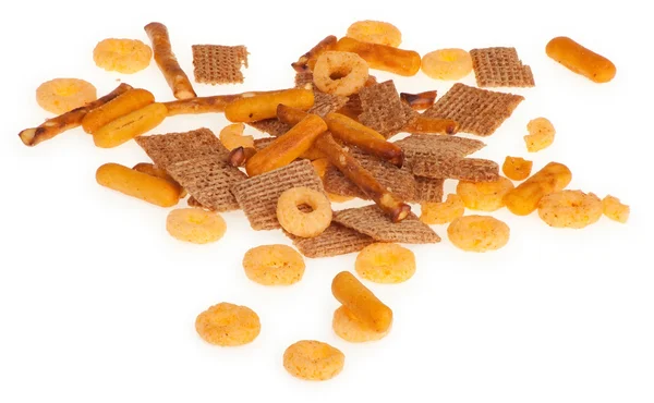 Salted Snack Mix Close up — Stock Photo, Image
