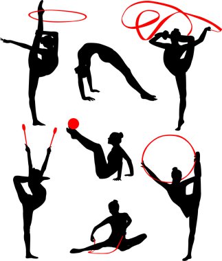 Rhythmic gymnastics clipart