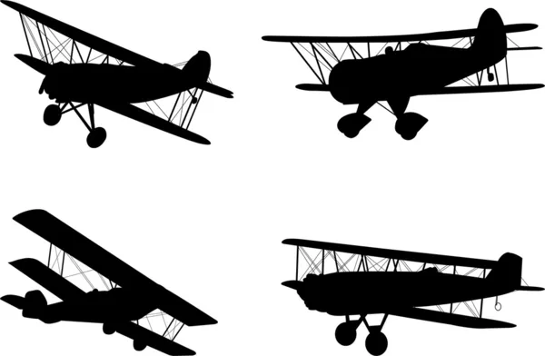 Vintage airplanes — Stock Vector