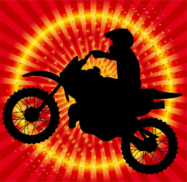 Motocycliste — Image vectorielle