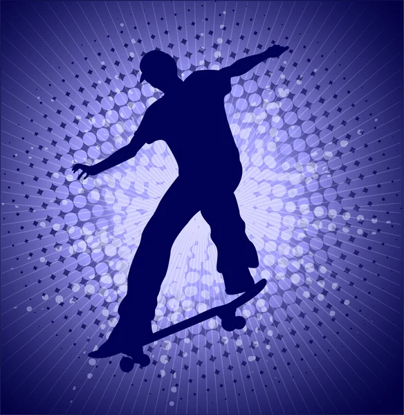 滑板手 — 图库矢量图片