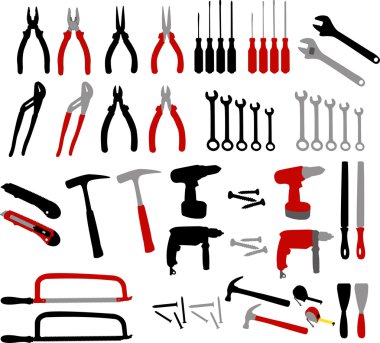 Tools collection clipart