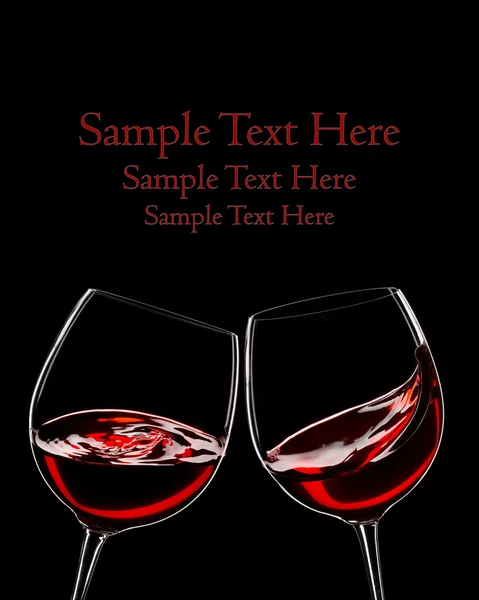 stock image Two glasses of red wine