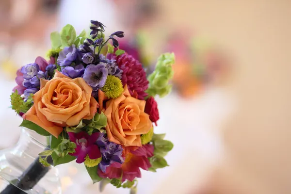 Wedding Boquet on Table — Stock Photo, Image
