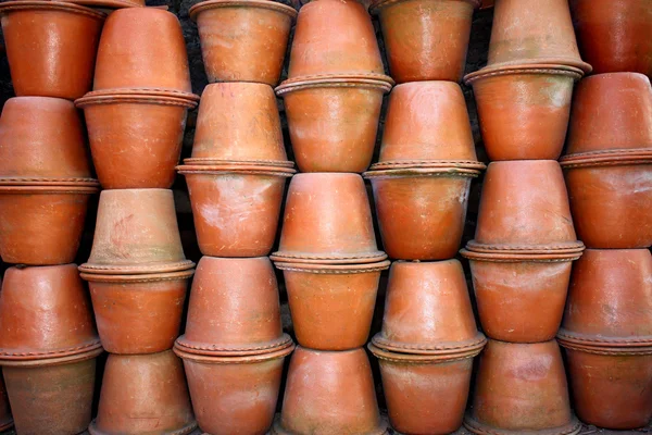 Clay Pots Background — Stock Photo, Image