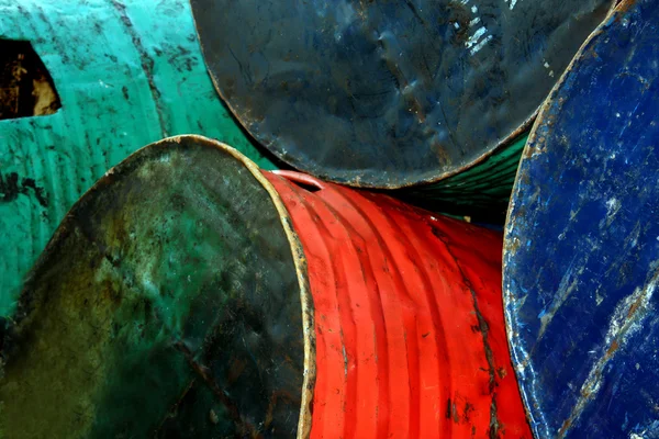 stock image Old Oil Drums