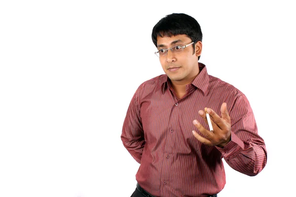 Hombre indio en discusión — Foto de Stock