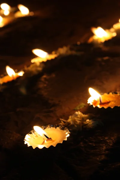 Свечи Дивали — стоковое фото