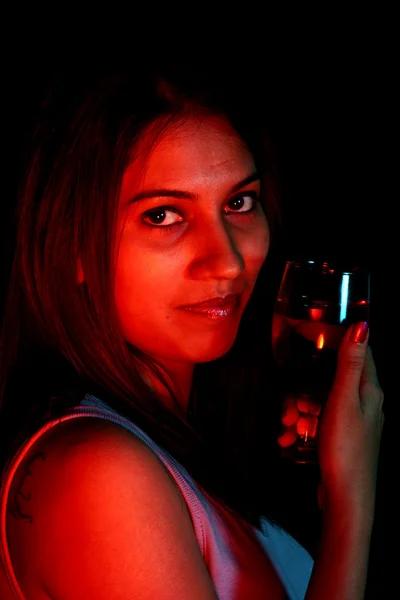 Senhora do vinho — Fotografia de Stock