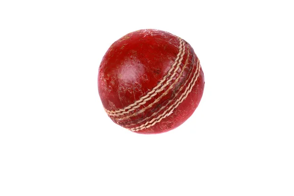 Cricket Boll Isolerad Vit Bakgrund — Stockfoto