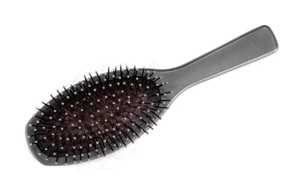 Dirty Hairbrush — Stock Photo, Image