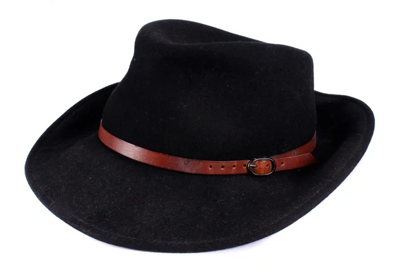 Sombrero fedora negro — Foto de Stock